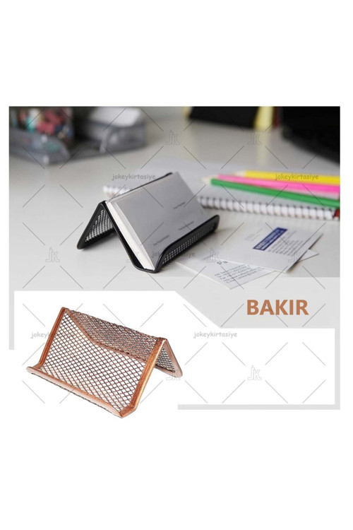 Masa Üstü Metal Perfore Kartvizitlik (bakır)