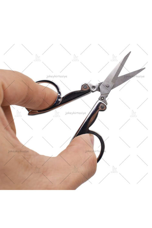 ÇELİK Katlanır CEP tipi Seyahat ✂Makası (Açık12cm Kapalı5cm)