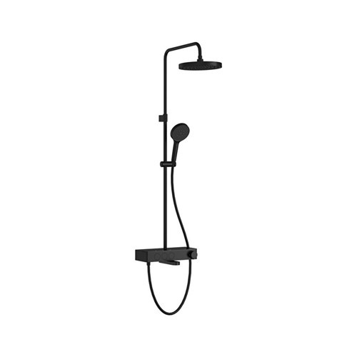 Core Round Termostatik Banyo Bataryalı Duş Sistemi Mat Siyah A4730936