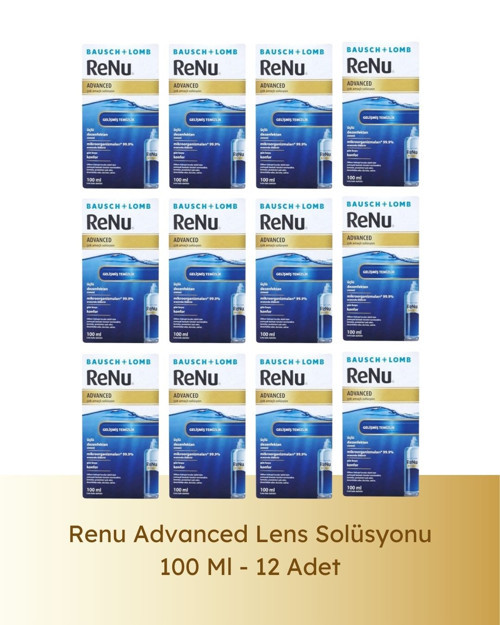 Renu Advanced Çok Amaçlı Lens Solüsyonu 100 ml 12 Li Paket
