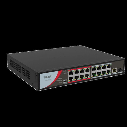 Hılook Ns-0318p-130(b), 16 Port, Megabit, Poe 130w, 1 Port Gigabit Lan, 1 Port Gigabit Sfp, Long Ran