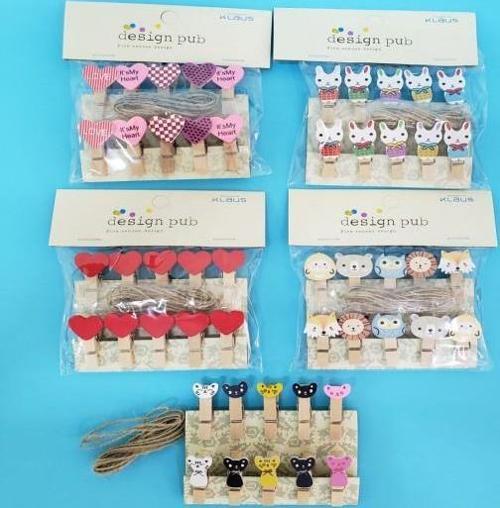 Ahşap Notluk İpli Mandal