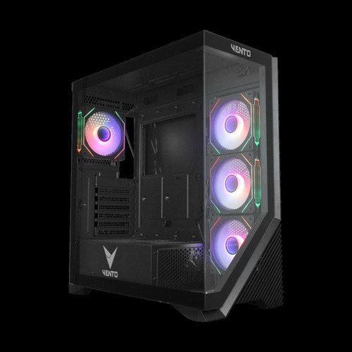 Vg4202fla Atx Tower, 750w 80+ Siyah, Temperli Cam, Rgb, Mesh, Atx Gamıng Kasa