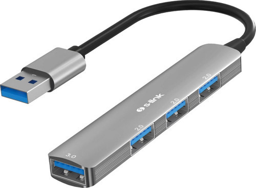 S-lınk Sw-u333, Usb3.0 To 3xusb 2.0, 1xusb 3.0, Metal, Usb Hub