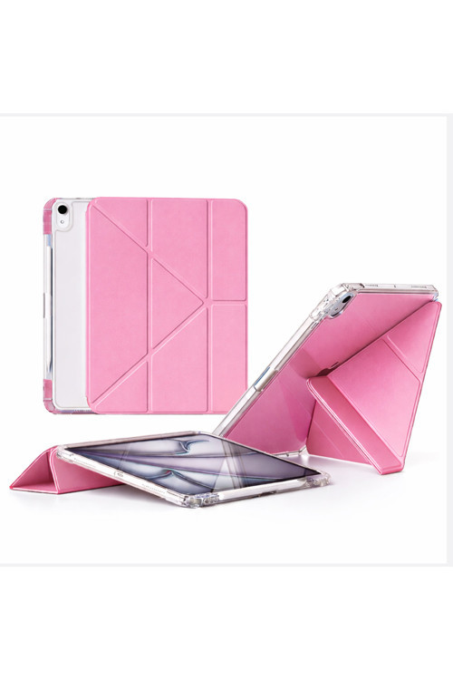 İpad Air 11 A16 İnç İle Uyumlu Kalemlikli Ayrılabilen Stand Olabilen Tablet Kılıfı Cp-2 Pembe