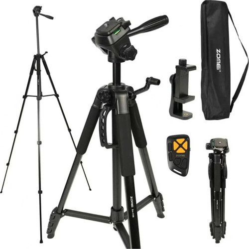 Taşınabilir Telefon Kamera Tripod 360° Dönebilen Tutucu Bluetooth Kumanda | Zm-1100