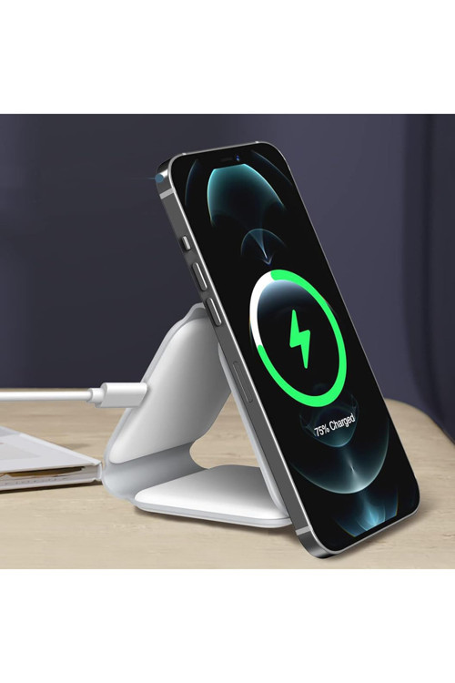 Yeni Nesil 3İn1 Masaüstü Wirelles Şarj Seti İphone Uyumlu Kablosuz Şarj İphone 15 14 13 12 11 Uyumlu