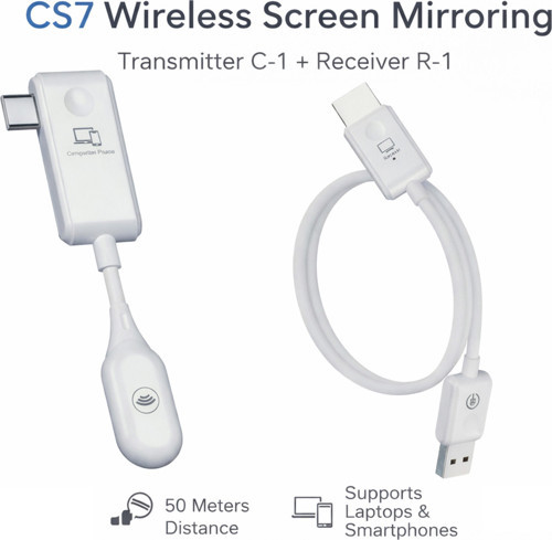 Kablosuz Hd Görüntü Aktarıcı Seti 50M Usb-C Verici Alıcı Hdmı Plug Play | Zr1179