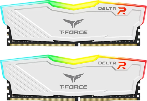T-Force Delta RGB White 16GB 2x8GB 3200MHz CL16 DDR4 Gaming Ram (TF4D416G3200HC16CDC01)