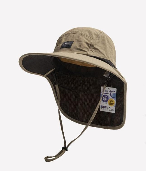 Unisex Outdoor Geniş Siperlikli Şapka UV Koruma UPF50+ Boyun Korumalı Güneş Şapkası Kamp Balıkçılık Trekking Be