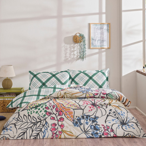 Taç Seç&Ser Kışlık Tek Kişilik Nevresim Takımı-Greeny Yeşil