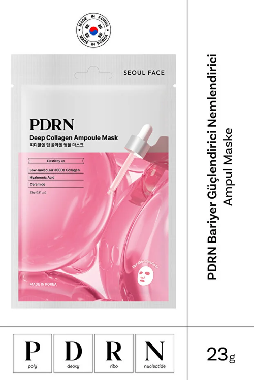 Seoulface Somon DNA PDRN Bariyer Güçlendirici Nemlendirici Ampul Maske Kore Maskesi 23 gr. 5 Adet