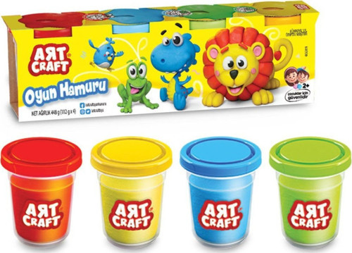 03281 Art Craft 4lü OYUN HAMURU / 488 gr