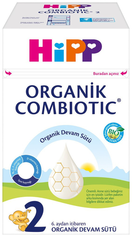 2 Organik Combiotic Bebek Sütü 800 Gr