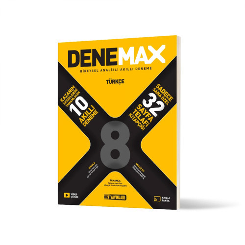 Hız Denemax 8. Sınıf Türkçe 10’lu Akıllı Deneme Yeni