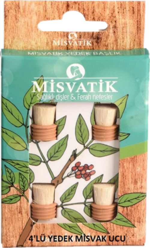 Misvatik 4'lü Misvak Diş Fırçası Yedek Başlığı
