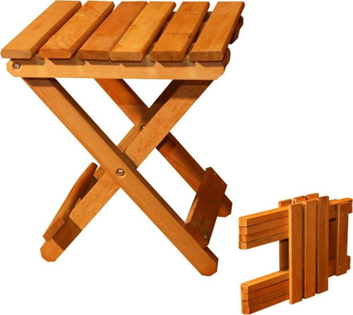 Ahşap Katlanır Tabure 1 Adet 30 cm x 36 xm