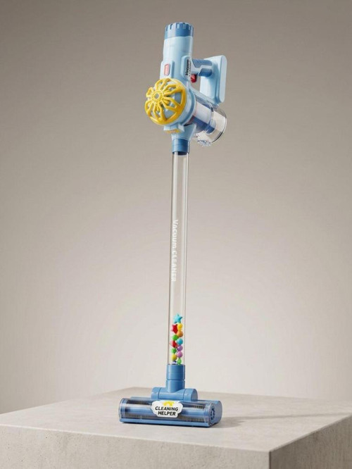 9 Parçalı 3 Farklı Başlı Borulu Fırçalı Süpürge Oyuncağı Evcilik ve Temizlik Oyun Seti