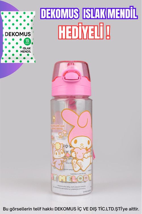 DEKOMUS İLE YENİ SEZON LİSANSLI 500 ML MATARA "ISLAK MENDİL HEDİYELİ"
