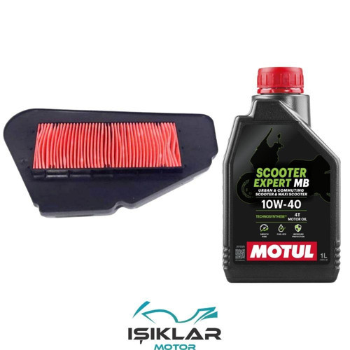 Sym Fiddle 3 125 Motul Yağ Ve Hava Filtre Bakım Seti Bs0034