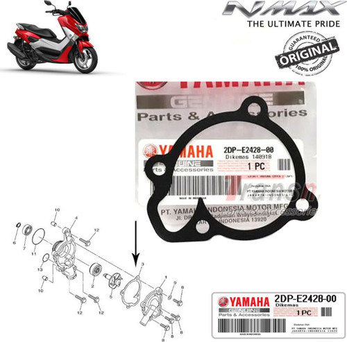 Nmax 125/155 2015-2020 Su Pompa Kapak Contası