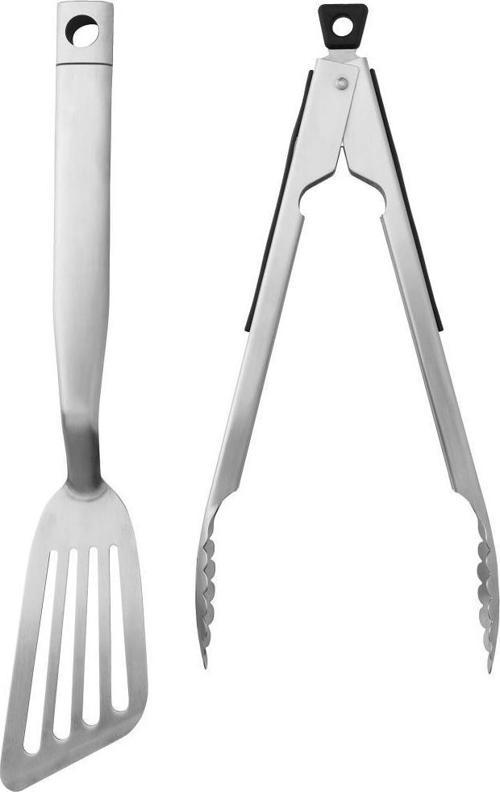 Grilltider Paslanmaz Çelik 2 Parça Barbekü Seti
