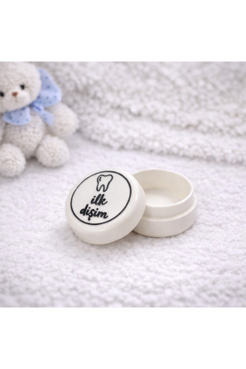 3D Tasarım Plastik Diş Saklama Kutusu Bebek Süt Dişi Erkek & Kız Çocuk Hatıra, Anı Diş Kutusu