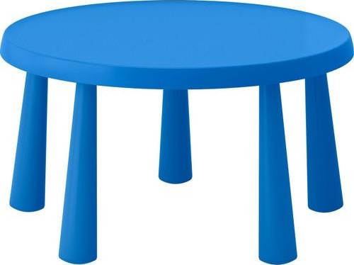 Mammut Çocuk Masası - Yuvarlak - Mavi