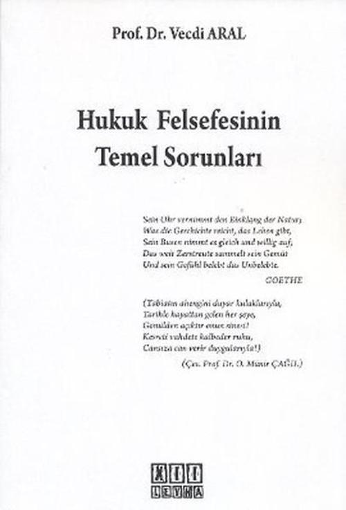 Hukuk Felsefesinin Temel Sorunları