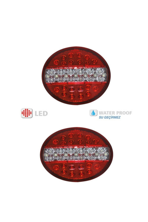 Hamburger Tip Ledli Stop Lamba 12 Volt 4 Modlu 2 Adet