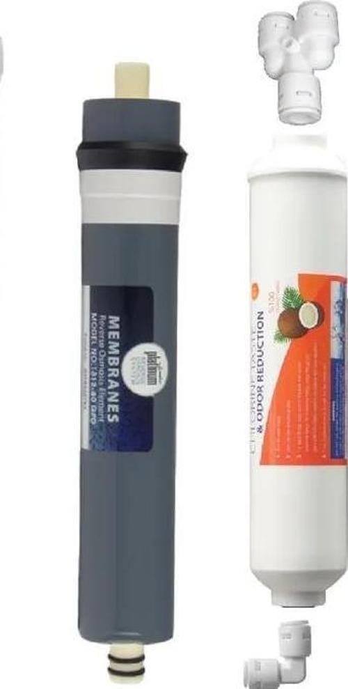 Su Arıtma Filtresi  2 li Set 10" inch Post Karbon Tatlandırıcı Aualine Platinum 1812 Membran Filtre 80 GPD Esli