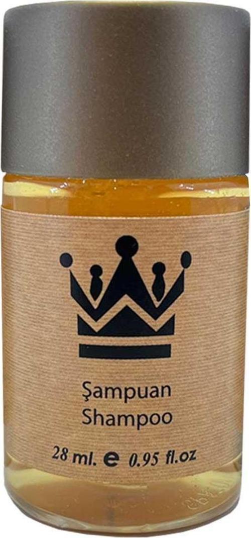 100 Adet Standart Otel Şampuanı Geniş Kapak Kraft 30 Ml Silindir Şişe Tek Kullanımlık Kullan At