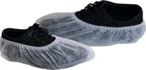 100 Adet Tela Spunbond Nonwoven Bez Galoş Tek kullanımlık Kaymaz Lastikli Beyaz Galoş