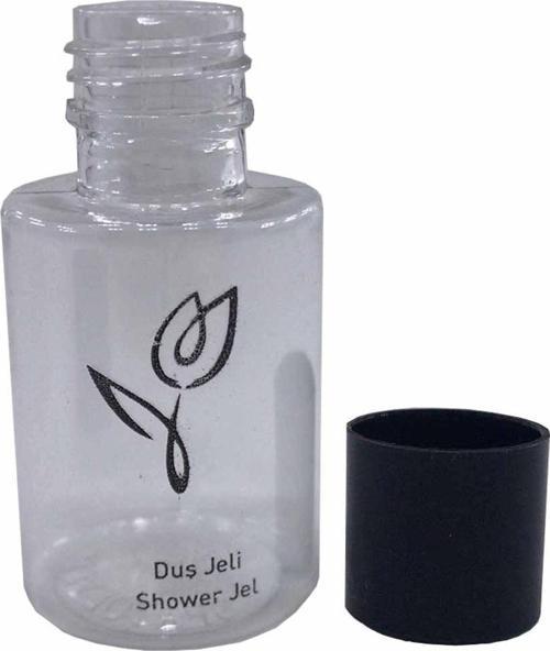 1000 Adet Duş Jeli Yazılı Baskılı Boş Şişe  Otel Tipi 30 ML Silindir Şişe Tek Kullanımlık Kullan At