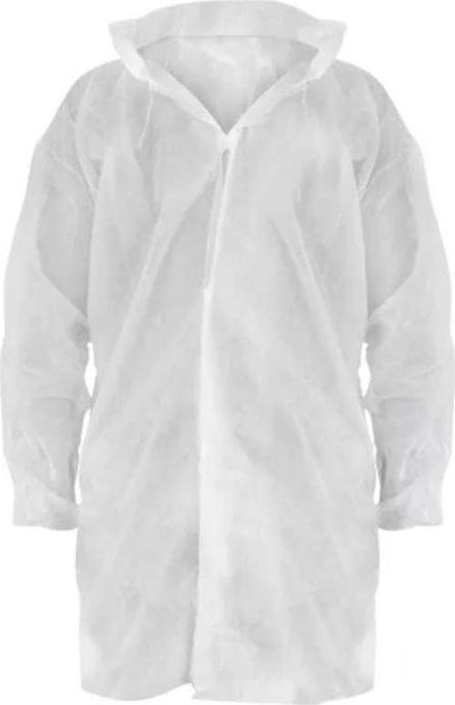 50 Adet Tek Kullanımlık Ziyaretçi Önlüğü Kullan At Önlük 20 Gr Nonwoven Spunbond Kumaş