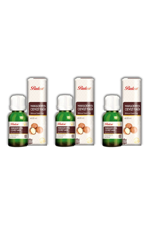 Makademya Cevizi Yağ - Soğuk Pres 20 ml X 3 Adet