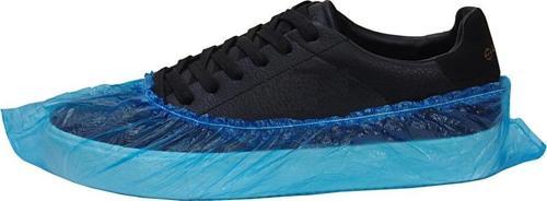 5000 Adet Tek Lastikli A Kalite Mavi %100 Polietilen Galoş 8 Micron Kullan At