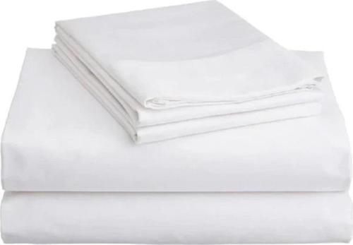 Beyaz Tek Kişilik %100 Pamuk Otel Nevresim Yorgan Kılıfı 160×220 Cm 63 Tel Dokuma
