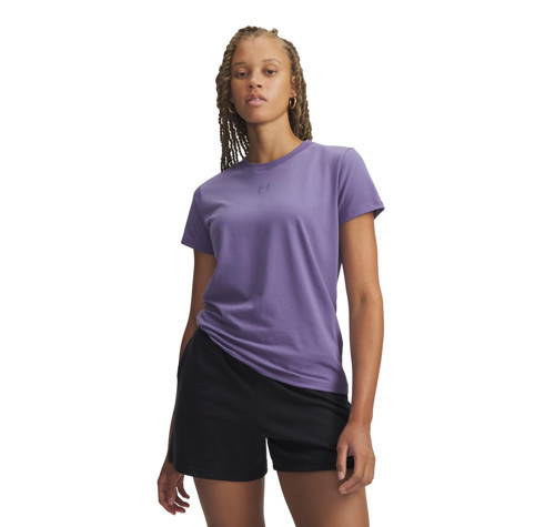 A1383648-520 Under Armour Ua Rival Core Ss Kadın T-Shirt Mor
