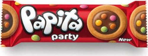 ( 3 Adet ) Papita Party Çikolata Kaplı Sütlü Kremalı Bisküvi 63G