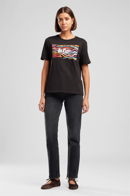 New Kadın High Rise Straight Fit Jean Pantolon Antrasit
