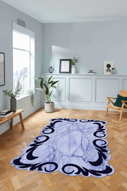 Dijital Lazer Kesim Modern Desen Yıkanabilir Kaymaz Taban Yolluk Mutfak Salon Halısı