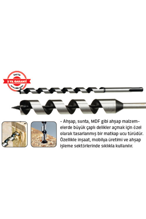 SDS PLUS AHŞAP MATKAP UCU 26 x 500 mm