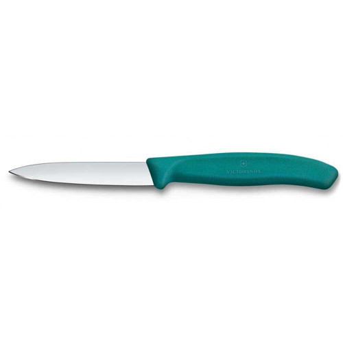 6.7604.C1 Swiss Classic 8cm Düz Soyma Bıçağı, Yeşil