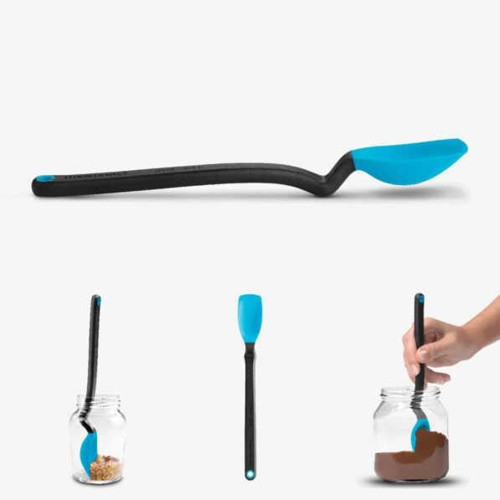 Mini Supoon Silikon Kaşık, Mavi
