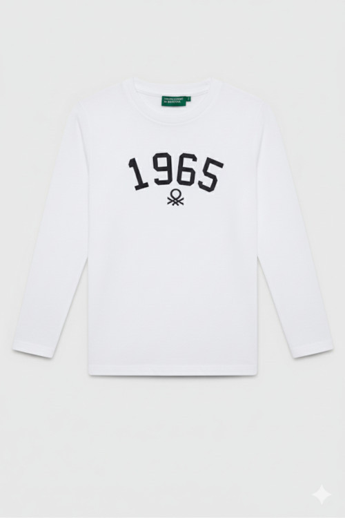Erkek Çocuk Baskılı Sweatshirt 4-14 Yaş Ekru