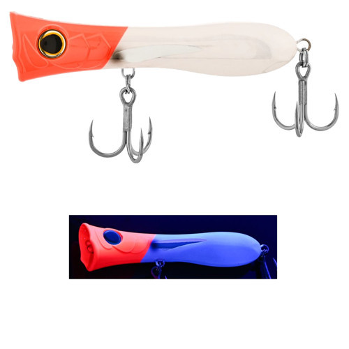 Big Mama 12cm 31gr Popper Maket Balık 273 UV Crystaly Redhead