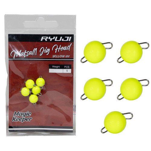 Mafsallı 5 Adet Yellow (UV) Jig Head Kurşunu 2 GR