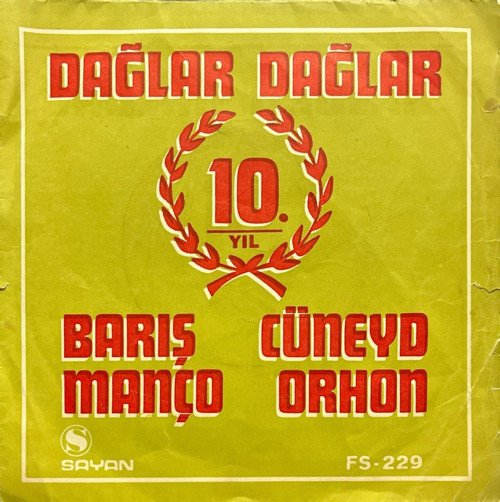 Barış Manço Dağlar Dağlar 45lik Plak