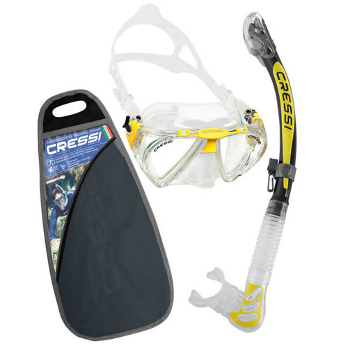 Penta - Alpha Maske Şnorkel Set BLACK - YELLOW